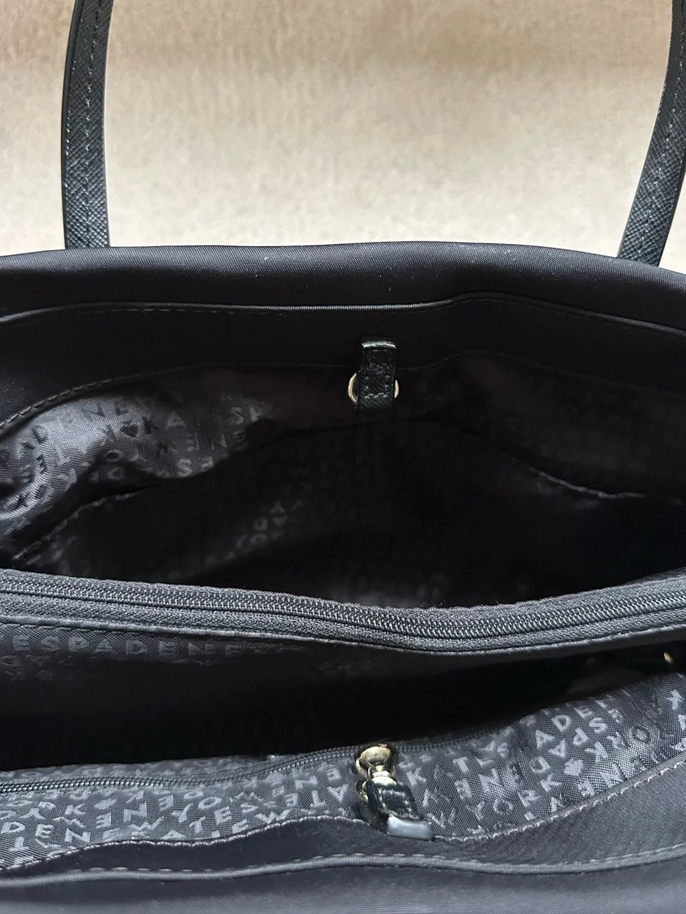 Kate Spade mini black tote bag